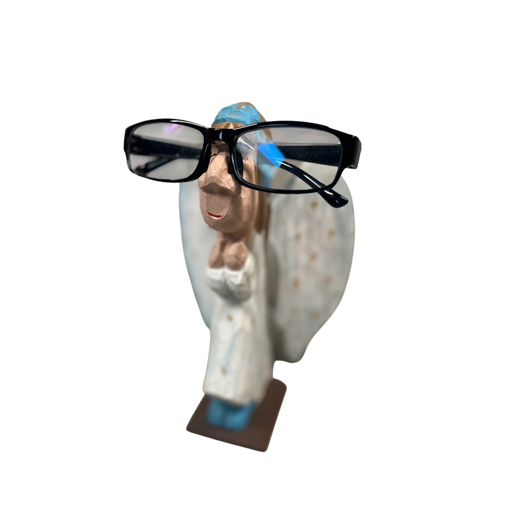 Peepers Hand Carved Angel Eyeglass Holder‎ Decor Glasses Stand Display